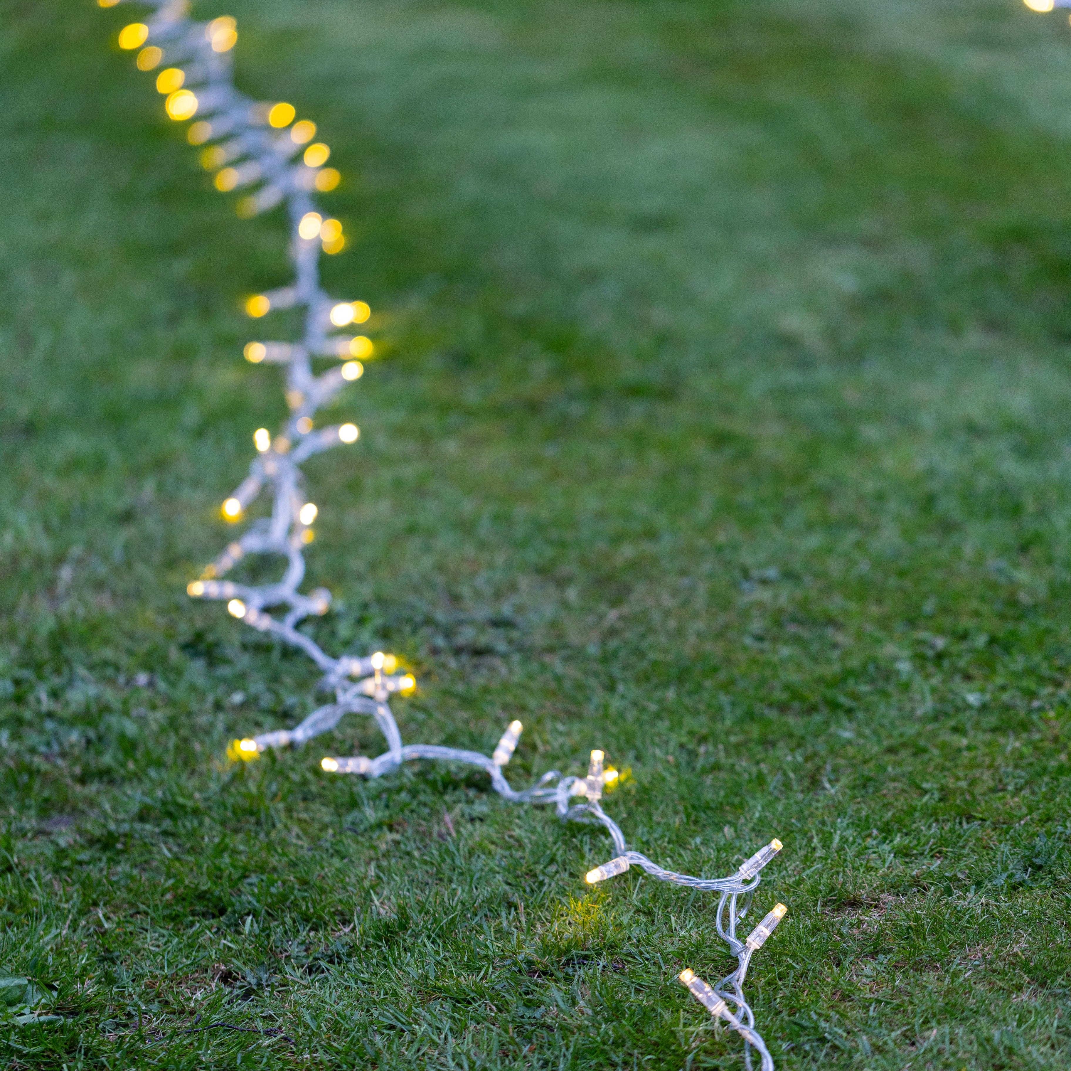 SCANDI Glow Connectable Fairy Lights - Transparent Cable - IP65 Outdoor & Indoor, 10–100m, 100–1000 LEDs