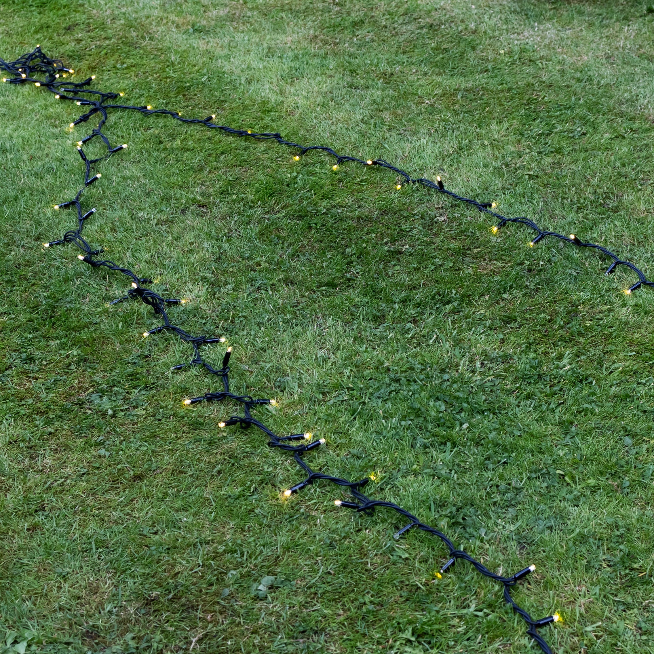 NORDIC Glow Fairy Lights - Connectable IP65 Outdoor & Indoor, 10-100m, 100-1000 LEDs, Thick Black Rubber Cable