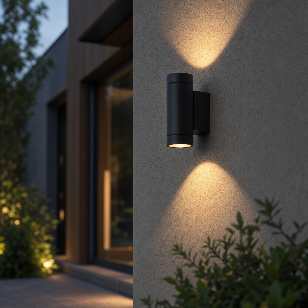 Up & Down Facing Outdoor Wall Light - Premium LED Grove Wall Light - IP54 Rated