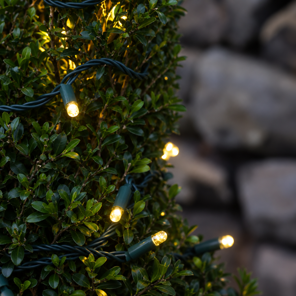Fairy Lights on Garden Tree