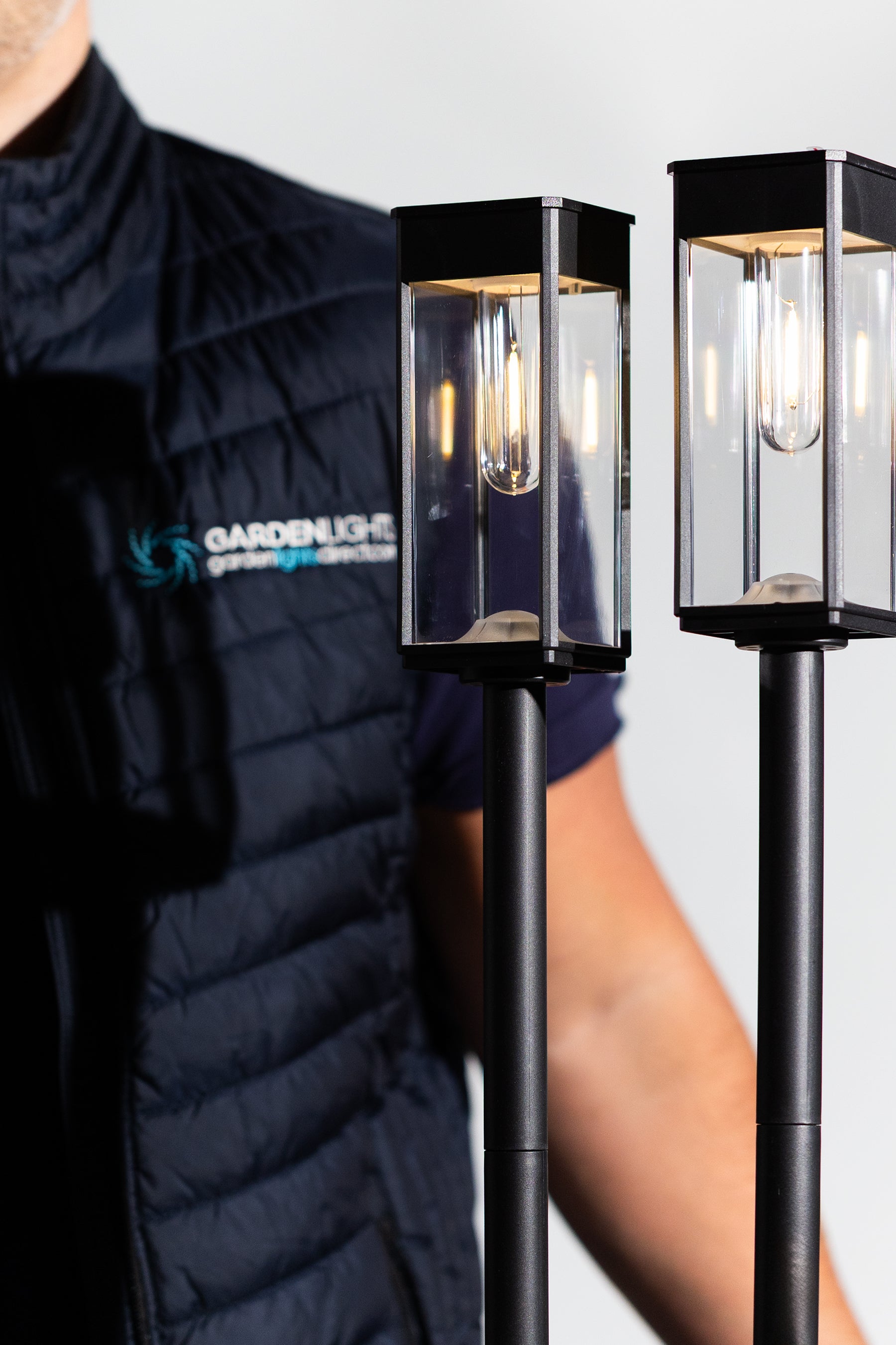 2 Pack Grove Solar LED Pathway Lights IP65 Rated - Garden Lights Direct