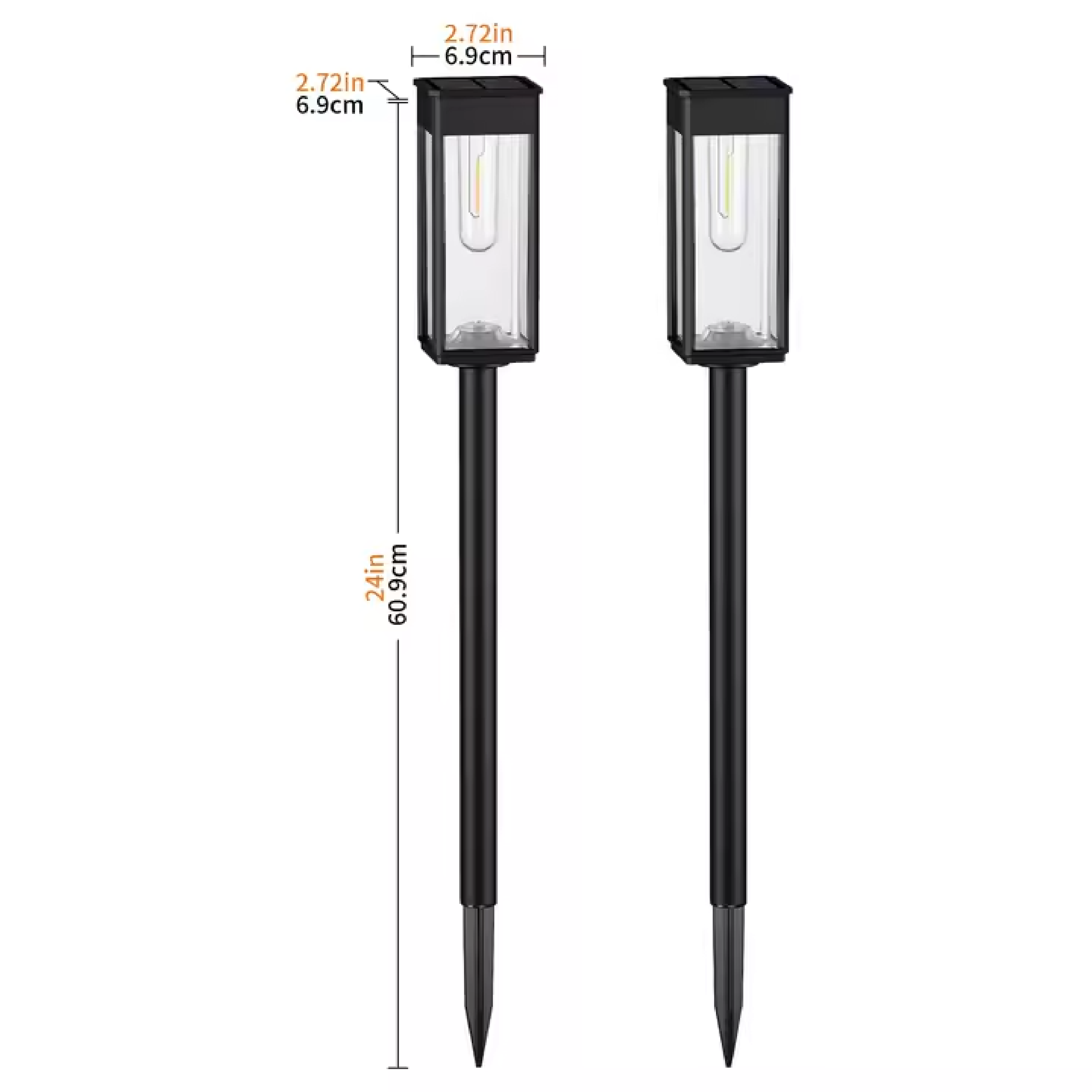 2 Pack Grove Solar LED Pathway Lights IP65 Rated - Garden Lights Direct