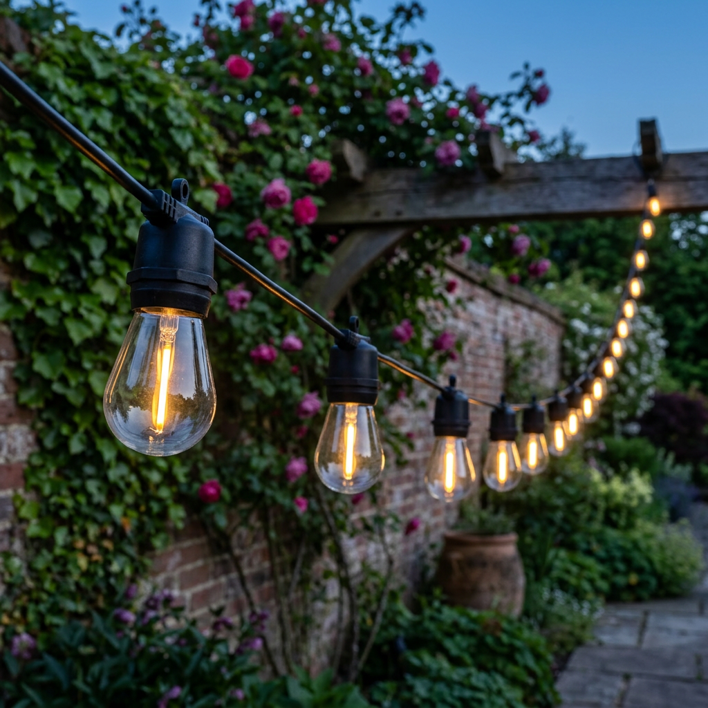 Outdoor Festoon Solar Lights 10 Metre