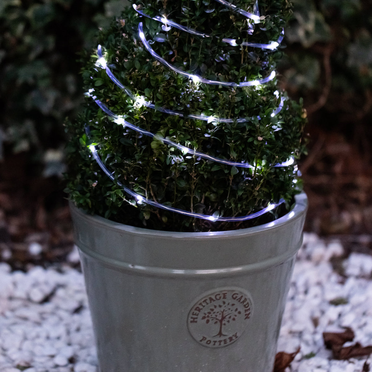 Solar LED Rope Cool White Outdoor 10 Metre Lighting IP65 Rated | Garden ...