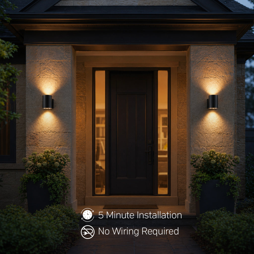 Solar Wall Light No Wiring Required
