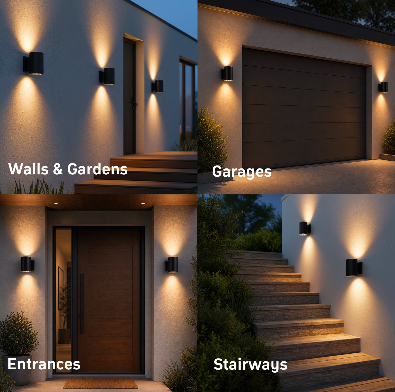 Premium Outdoor Solar Wall Light Fast Charging