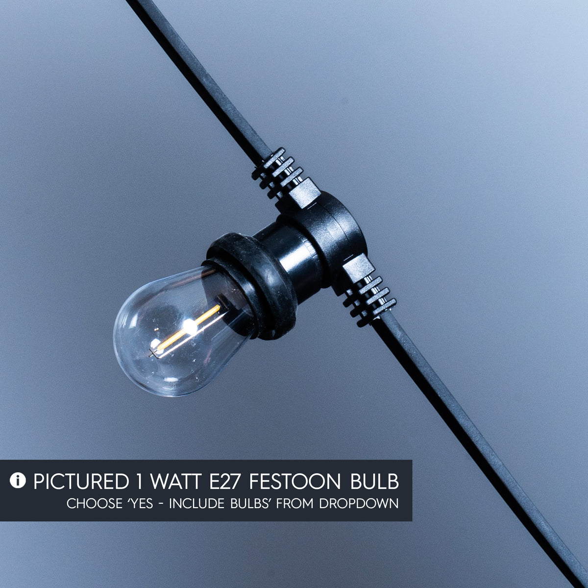Pro Belt Festoon Lights - Connectable, IP65 (10m–200m) - Heavy Duty Festoon Cable