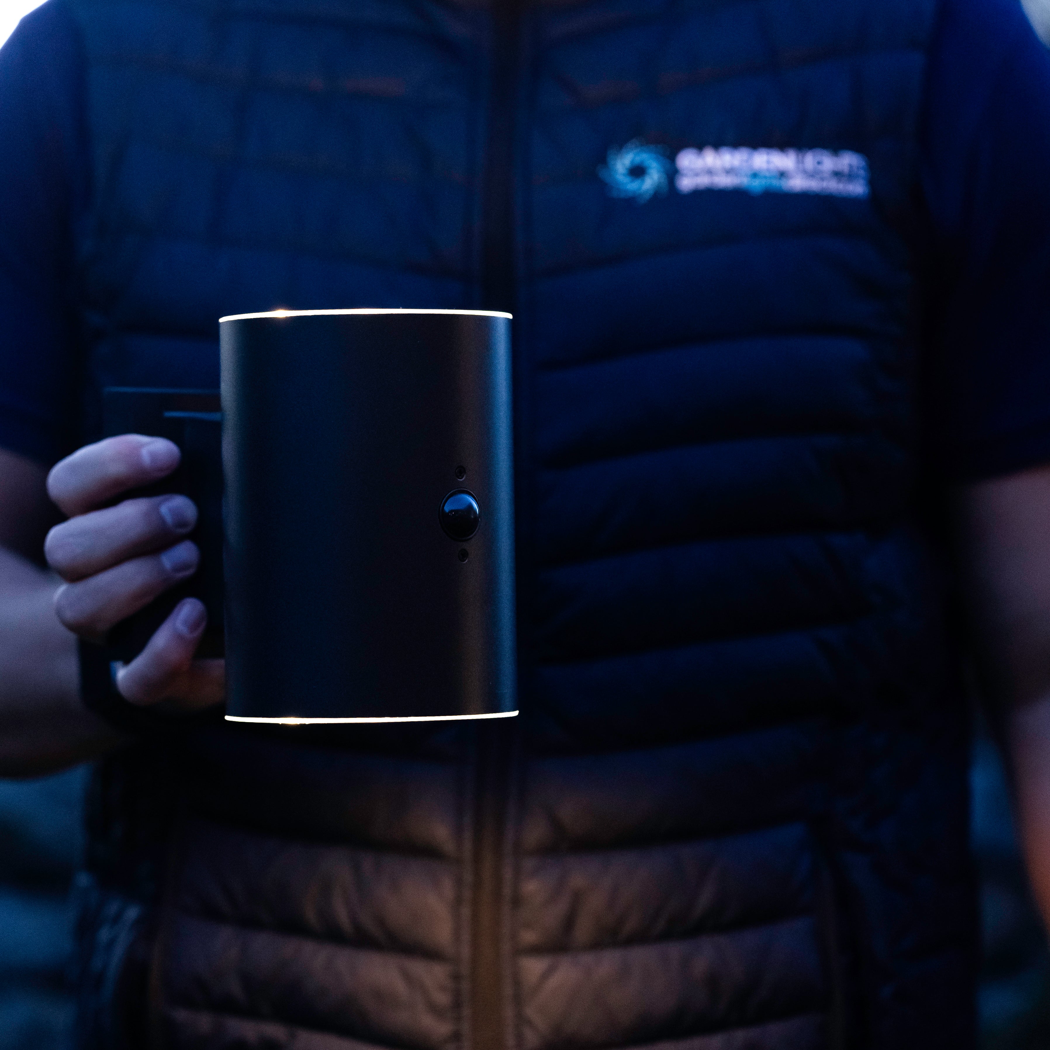 Black Up Down Solar Light